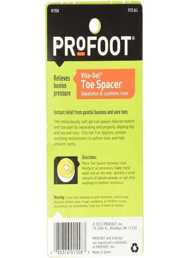 ProFoot Vita-Gel Toe Spacer 2 Each (Pack of 4) - Image 2